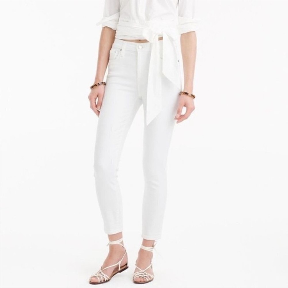 J. Crew Lookout White Skinny crop Jeans - High Rise 26